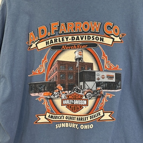 Harley Davidson - 2020 Americas Oldest Harley Dealer Sunbury Ohio T Shirt XXL - Picture 9 of 9